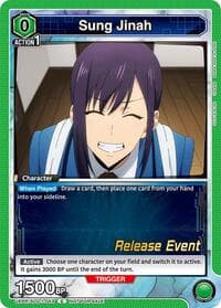 Sung Jinah (043) - UE17BT: SOLO LEVELING Release Event Cards - Union Arena card