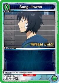 Sung Jinwoo (045) - UE17BT: SOLO LEVELING Release Event Cards - Union Arena card