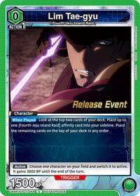 Lim Tae-gyu - UE17BT: SOLO LEVELING Release Event Cards - Union Arena card