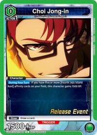 Choi Jong-in (062) - UE17BT: SOLO LEVELING Release Event Cards - Union Arena card