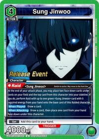Sung Jinwoo (047) - UE17BT: SOLO LEVELING Release Event Cards - Union Arena card