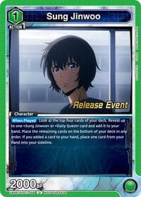 Sung Jinwoo (046) - UE17BT: SOLO LEVELING Release Event Cards - Union Arena card