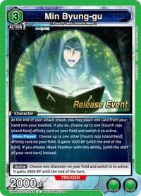 Min Byung-gu - UE17BT: SOLO LEVELING Release Event Cards - Union Arena card