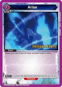Arise - UE17BT: SOLO LEVELING Release Event Cards - Union Arena card