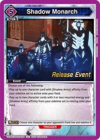 Shadow Monarch - UE17BT: SOLO LEVELING Release Event Cards - Union Arena card