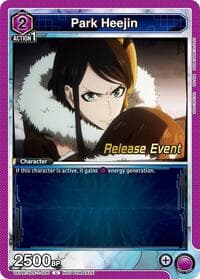 Park Heejin (006) - UE17BT: SOLO LEVELING Release Event Cards - Union Arena card