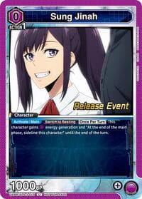 Sung Jinah (013) - UE17BT: SOLO LEVELING Release Event Cards - Union Arena card