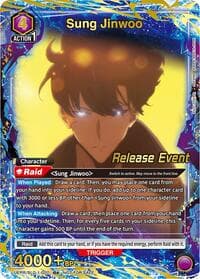 Sung Jinwoo (020) (R*) - UE17BT: SOLO LEVELING Release Event Cards - Union Arena card