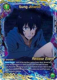 Sung Jinwoo (046) (U*) - UE17BT: SOLO LEVELING Release Event Cards - Union Arena card