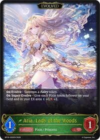 Aria, Lady of the Woods (Evolved) - BP16: New World Genesis - Shadowverse: Evolve card