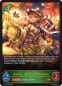 Nazuri, Bestial Innkeeper - BP16: New World Genesis - Shadowverse: Evolve card