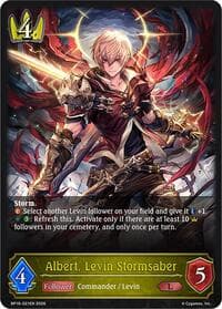 Albert, Levin Stormsaber - BP16: New World Genesis - Shadowverse: Evolve card