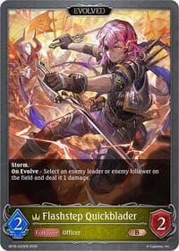 Flashstep Quickblader (Evolved) - BP16: New World Genesis - Shadowverse: Evolve card