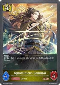 Ignominious Samurai - BP16: New World Genesis - Shadowverse: Evolve card