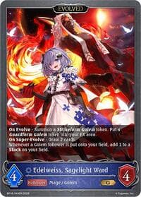Edelweiss, Sagelight Ward (Evolved) - BP16: New World Genesis - Shadowverse: Evolve card