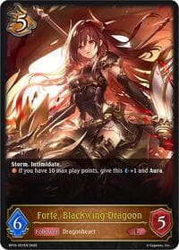 Forte, Blackwing Dragoon - BP16: New World Genesis - Shadowverse: Evolve card
