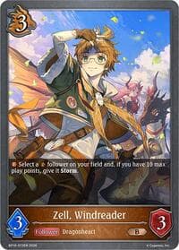 Zell, Windreader - BP16: New World Genesis - Shadowverse: Evolve card