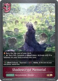 Shadowcrypt Memorial - BP16: New World Genesis - Shadowverse: Evolve card