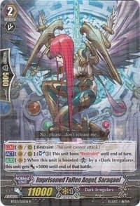 Imprisoned Fallen Angel, Saraqael - BT03: Demonic Lord Invasion - Cardfight Vanguard card