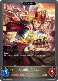 Ironfist Priest (Evolved) - BP16: New World Genesis - Shadowverse: Evolve card