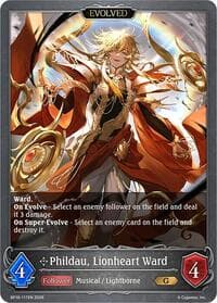 Phildau, Lionheart Ward (Evolved) - BP16: New World Genesis - Shadowverse: Evolve card