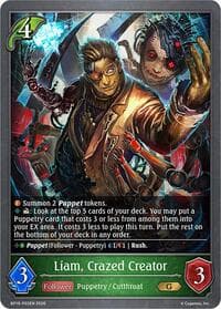 Liam, Crazed Creator - P03 (Foil) - BP16: New World Genesis - Shadowverse: Evolve card