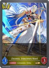 Zirconia, Ironcrown Ward - P04 (Foil) - BP16: New World Genesis - Shadowverse: Evolve card
