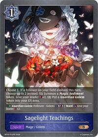 Sagelight Teachings - P12 (Foil) - BP16: New World Genesis - Shadowverse: Evolve card