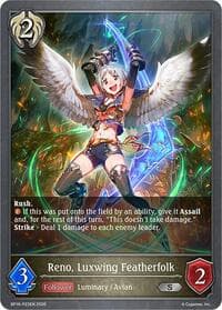 Reno, Luxwing Featherfolk - P23 (Foil) - BP16: New World Genesis - Shadowverse: Evolve card