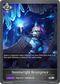 Doomwright Resurgence - P28 (Foil) - BP16: New World Genesis - Shadowverse: Evolve card