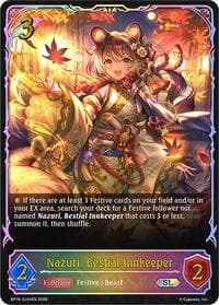 Nazuri, Bestial Innkeeper (SL) - BP16: New World Genesis - Shadowverse: Evolve card