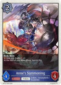 Anne's Summoning - BP16: New World Genesis - Shadowverse: Evolve card