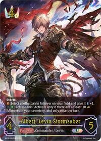 Albert, Levin Stormsaber (U) - BP16: New World Genesis - Shadowverse: Evolve card