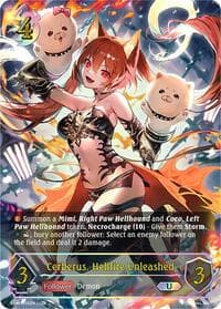Cerberus, Hellfire Unleashed (U) - BP16: New World Genesis - Shadowverse: Evolve card