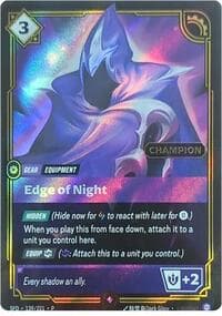 Edge of Night (Champion) - Riftbound Organized Play Promotional Cards - Riftbound: League of Legends Trading Card Game card