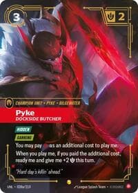 Pyke, Dockside Butcher (Alternate Art) - Unleashed - Riftbound: League of Legends Trading Card Game card