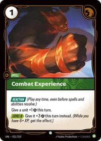 Combat Experience - Unleashed - Riftbound: League of Legends Trading Card Game card