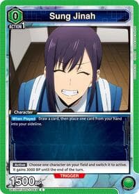 Sung Jinah (043) (Box Topper Foil) - UE17BT: SOLO LEVELING - Union Arena card