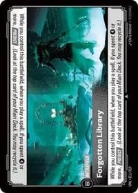 Forgotten Library - Unleashed - Riftbound: League of Legends Trading Card Game card