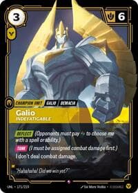 Galio, Indefatigable - Unleashed - Riftbound: League of Legends Trading Card Game card