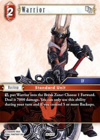 Warrior - Dreamlike Oceans - Final Fantasy TCG card