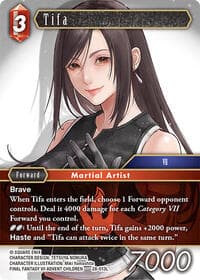 Tifa - Dreamlike Oceans - Final Fantasy TCG card