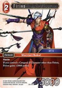 Firion - Dreamlike Oceans - Final Fantasy TCG card
