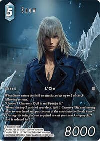 Snow (Full Art) - Dreamlike Oceans - Final Fantasy TCG card