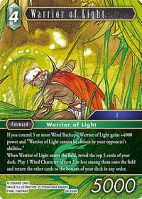 Warrior of Light - Dreamlike Oceans - Final Fantasy TCG card