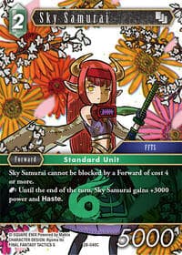 Sky Samurai - Dreamlike Oceans - Final Fantasy TCG card