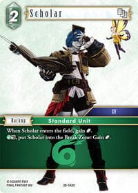 Scholar - Dreamlike Oceans - Final Fantasy TCG card