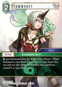 Summoner - Dreamlike Oceans - Final Fantasy TCG card