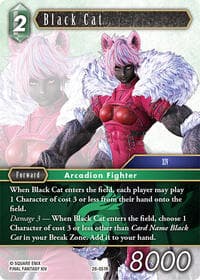 Black Cat - Dreamlike Oceans - Final Fantasy TCG card