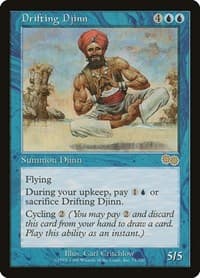 Drifting Djinn - Urza's Saga - Magic: The Gathering card